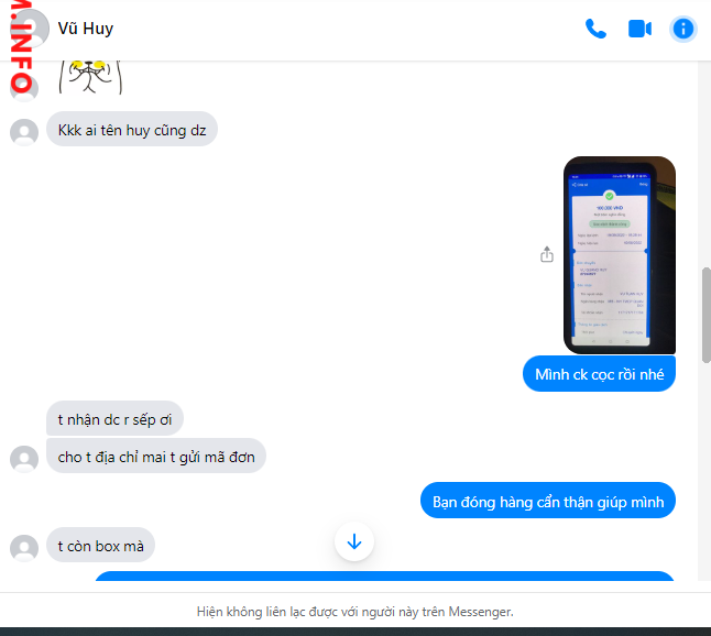 Evidence against Vu Tuan Huy