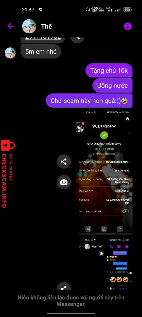 Evidence against HUYNH NHAT MINH