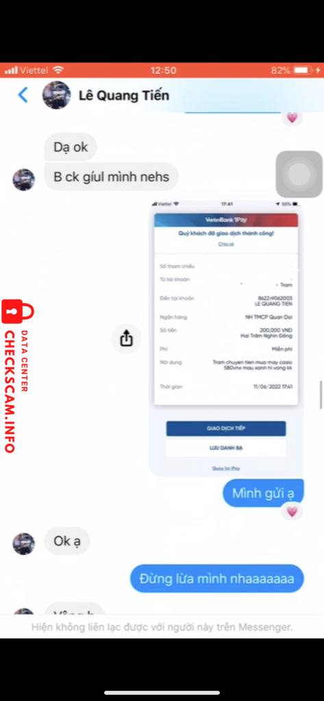 Evidence against Lê Quang Tiến