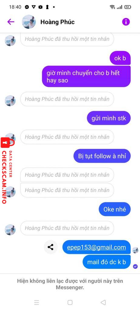 Evidence against Nguyễn phan hoàng phúc