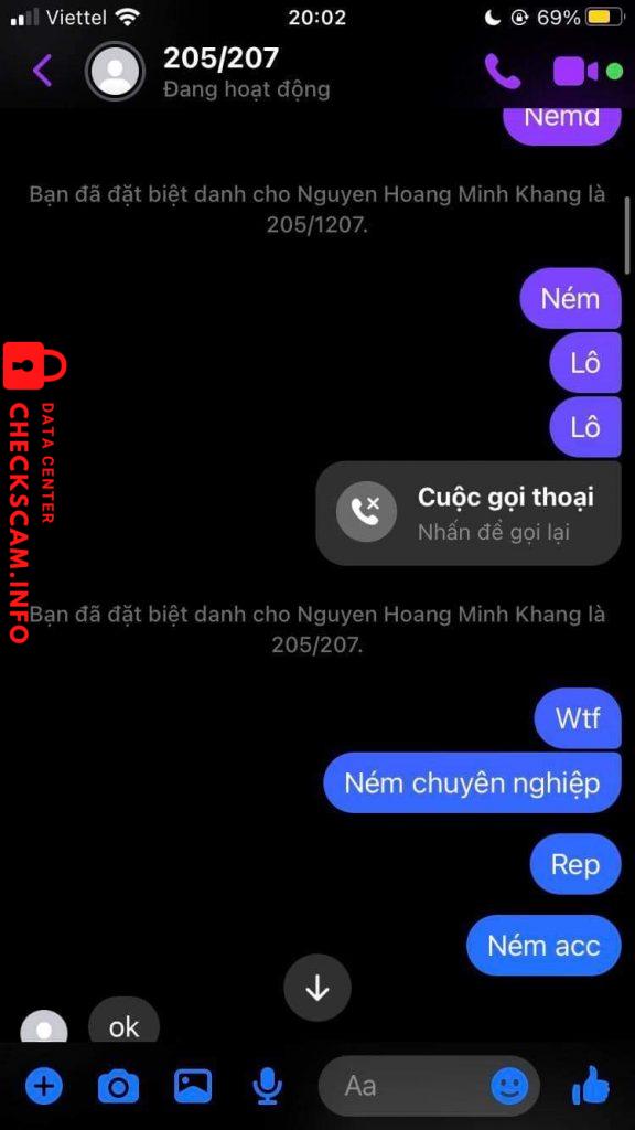 Evidence against Nguyễn Hoàng Minh Khang