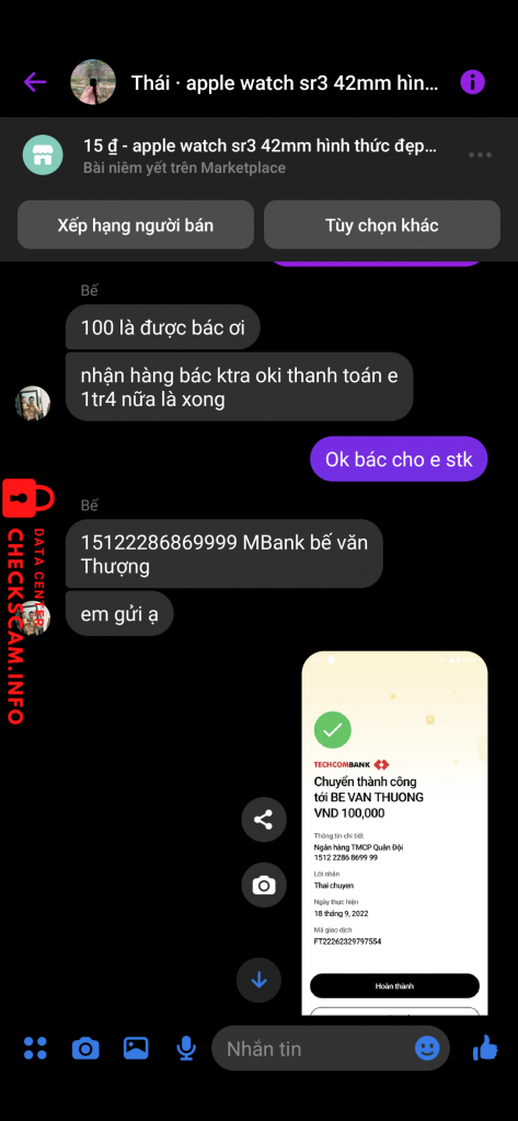 Evidence against Bế Văn Thượng