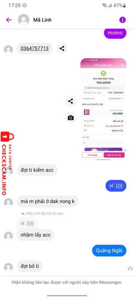 Evidence against Mã Linh Vệ