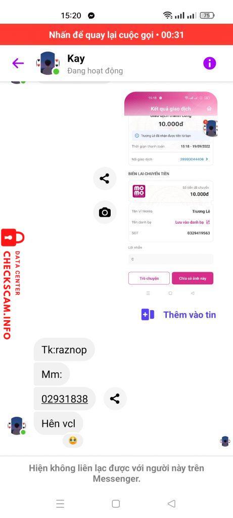 Evidence against Trương Lê