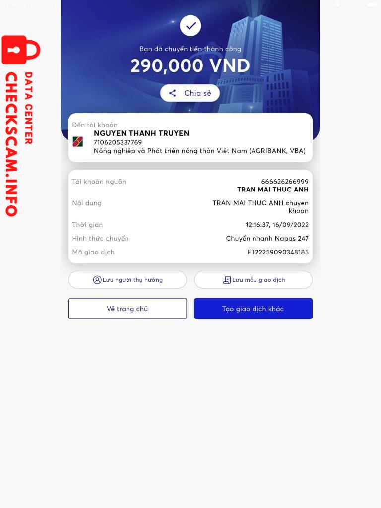 Evidence against Nguyen Thanh Truyen