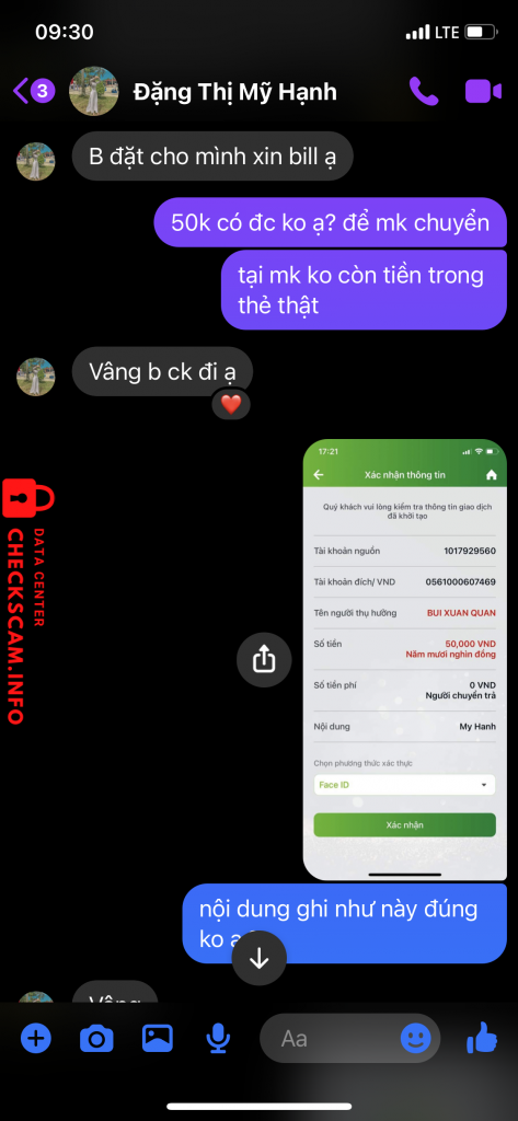 Evidence against Bùi Xuân Quân