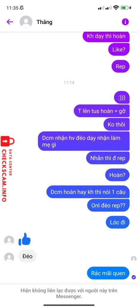 Evidence against Phạm Cảnh Thắng