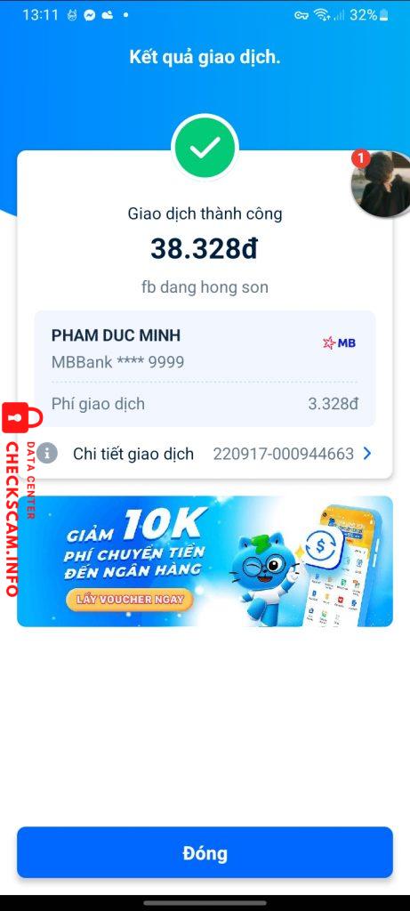 Evidence against Phạm Đức Minh