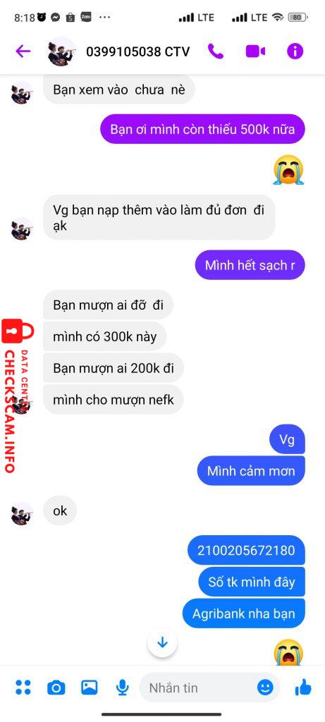 Evidence against DAM THANH HUY