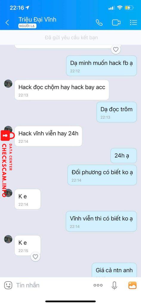 Evidence against Triệu Đại Vĩnh