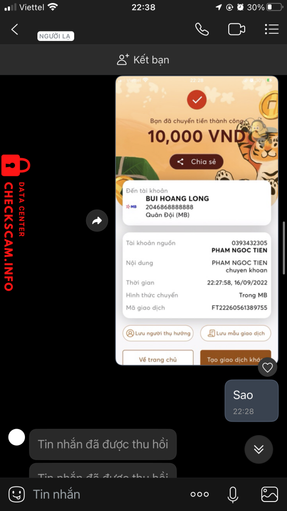Evidence against BUI HOANG LONG