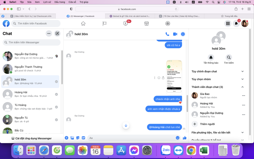 Evidence against Nguyễn Đại Dương (tài khoản Fake)