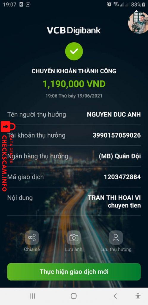 Evidence against NGUYEN DUC ANH