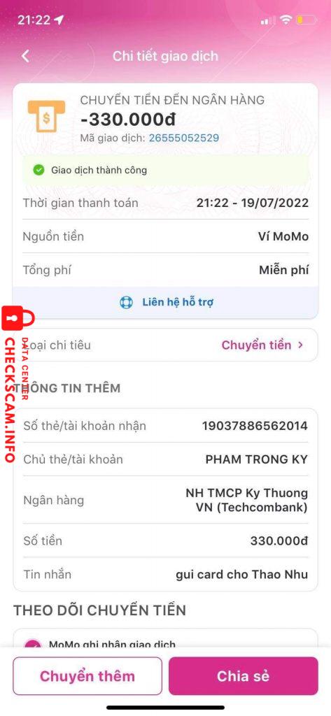 Evidence against Pham Trong Ky