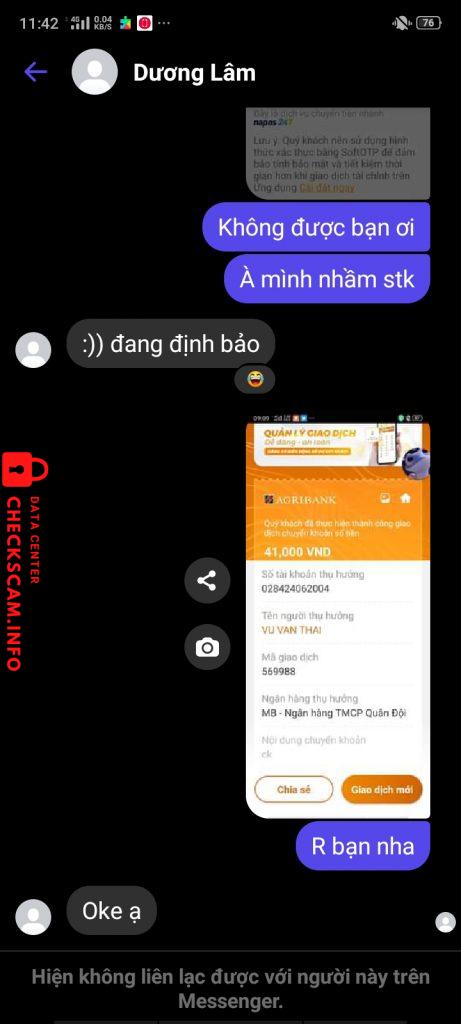 针对的证据 VU VAN THAI