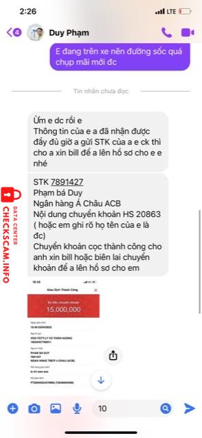 针对的证据 Pham ba duy
