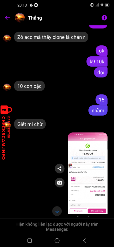 针对的证据 Nguyễn Phương Thắng