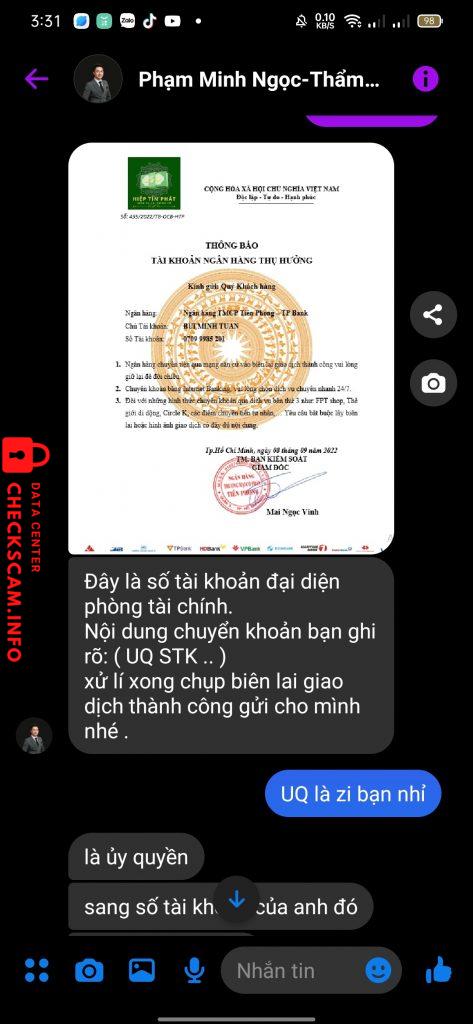 针对的证据 Bùi Minh Tuấn