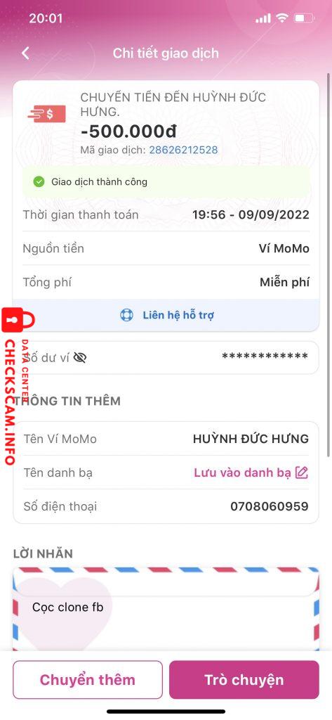 针对的证据 HUỲNH ĐỨC HƯNG