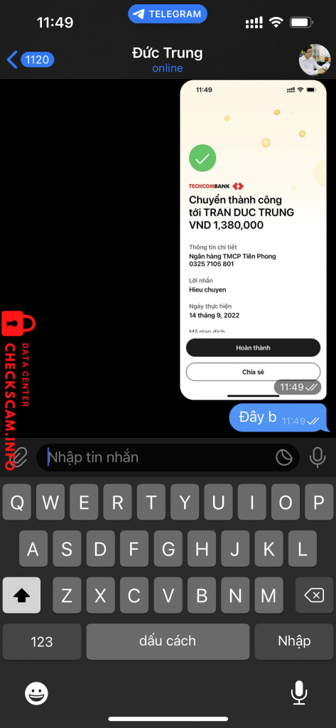 针对的证据 Tran duc trung