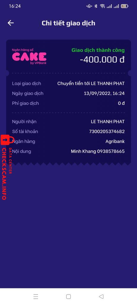 针对的证据 LE THANH PHAT