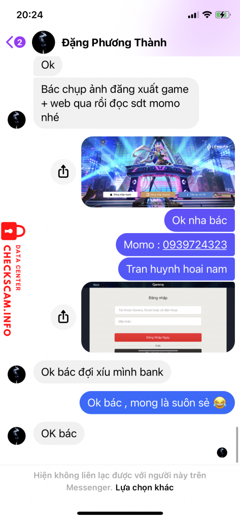 Evidence against Đặng Phương Thành