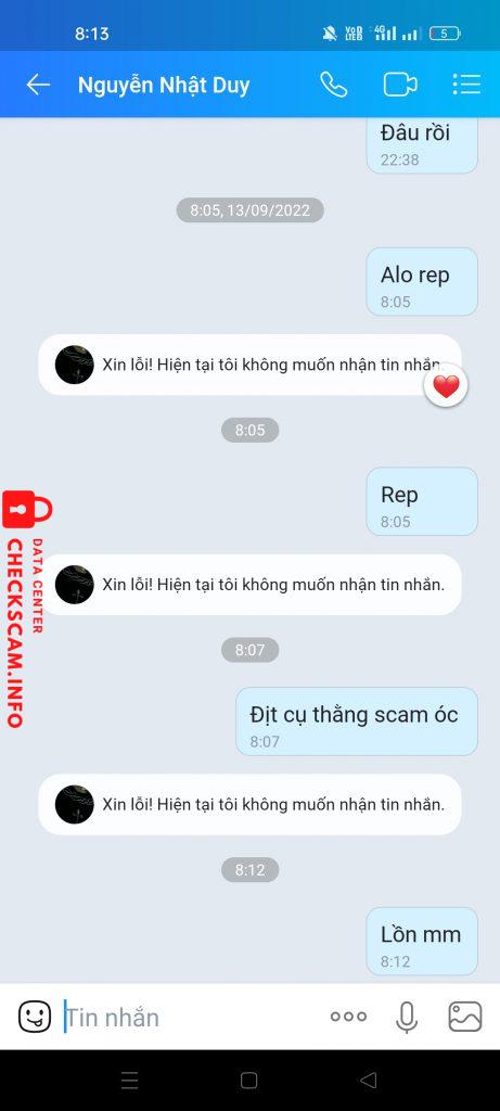 Evidence against Nguyễn Nhật Duy