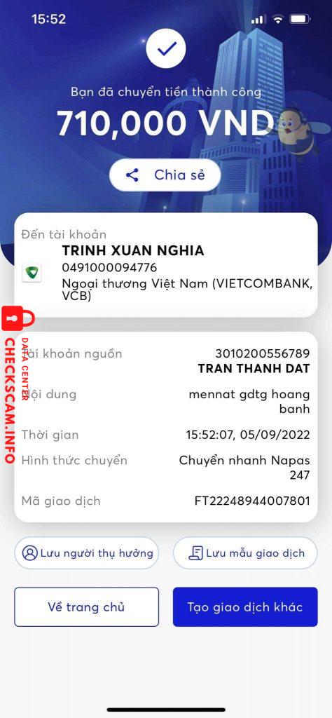 Evidence against NGUYEN VAN HOAN