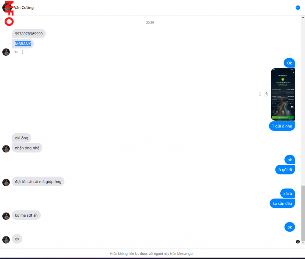 Evidence against CHU VAN CUONG