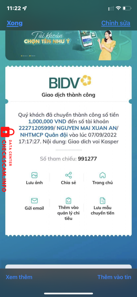 Evidence against Nguyễn Mai Xuân An