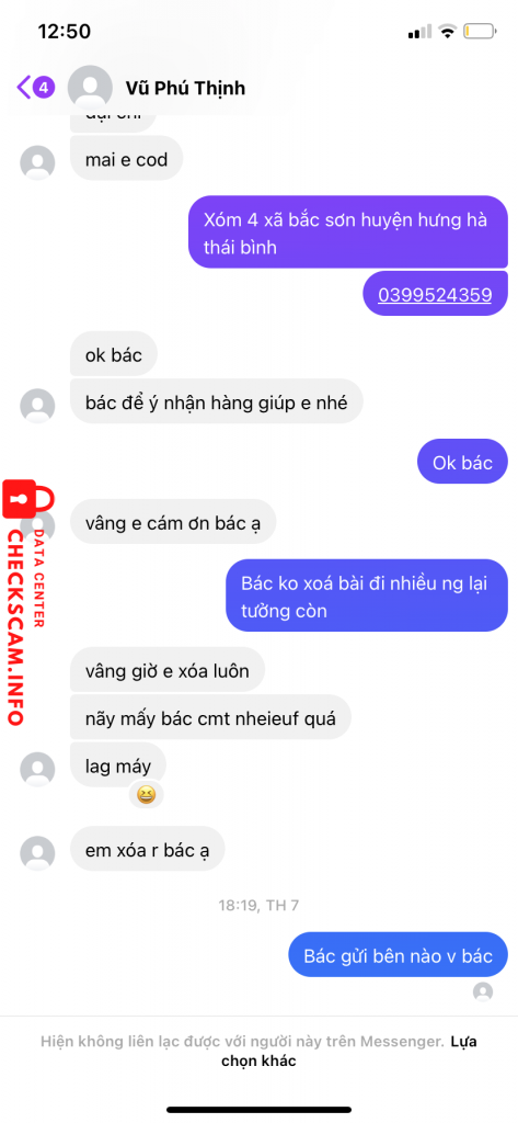 Evidence against VU PHU THINH