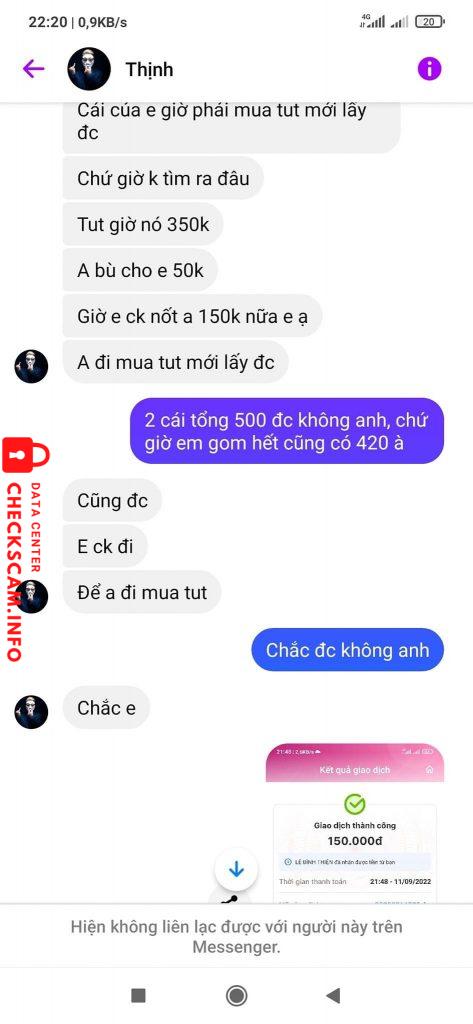 Evidence against Lê Đình Thiện