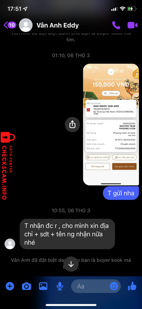 Evidence against DAO NGOC VAN ANH