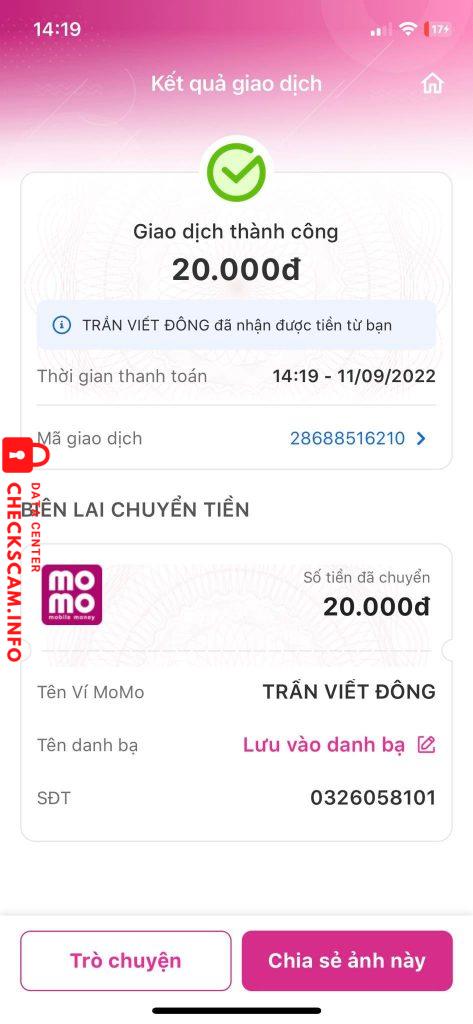 Evidence against Trần Viết Đông