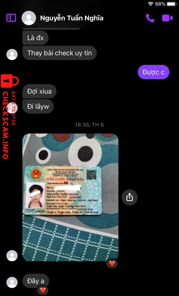 Evidence against Nguyễn Tuấn nghĩa