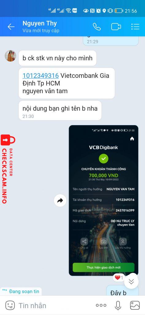 Evidence against Đỗ nữ trúc ly
