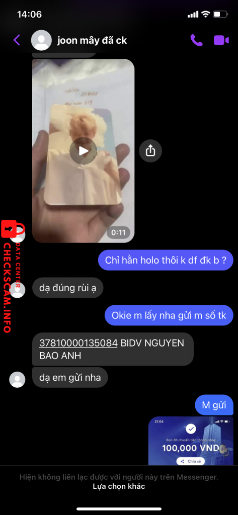 Evidence against Nguyen Bao Anh