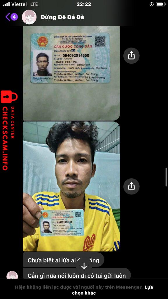 Evidence against THACH PHUONG
