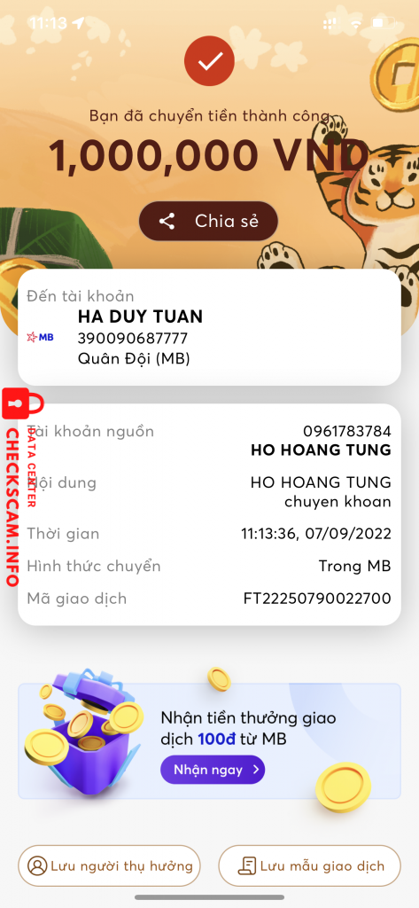 Evidence against Ha duy tuan