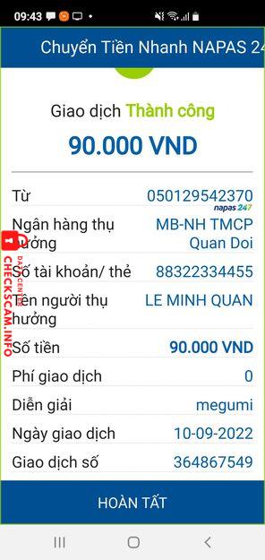 Evidence against Lê Minh Quân 