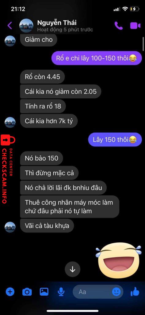 Evidence against NGUYEN HONG THAI