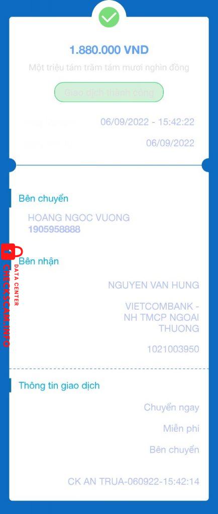 Evidence against NGUYEN VAN HUNG