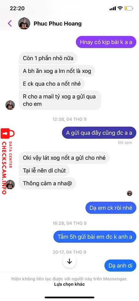 Evidence against Hoàng Hữu Phúc