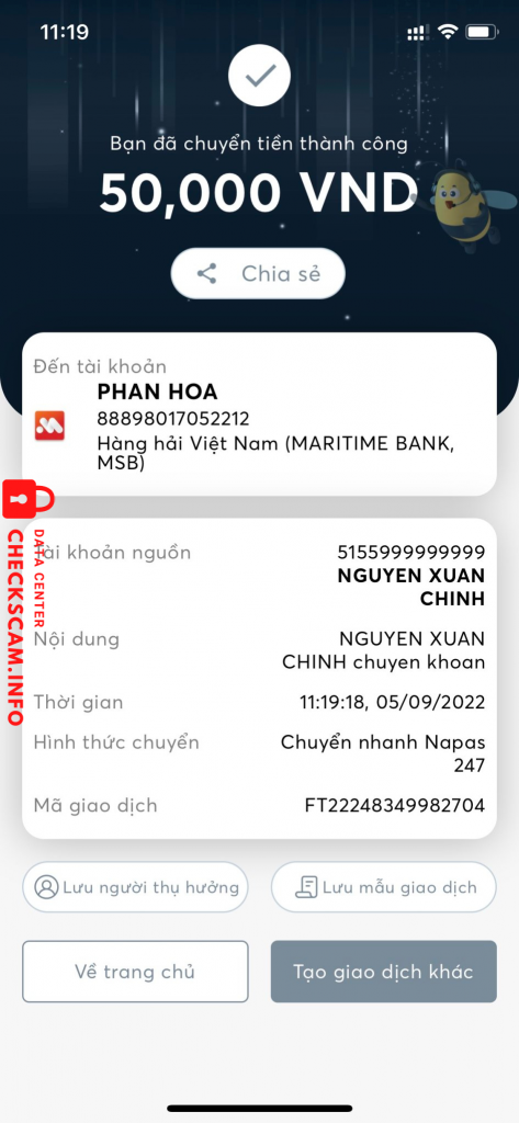 Evidence against Phan Hoa