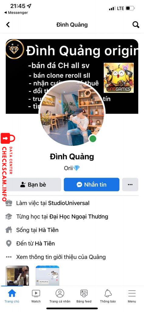 Evidence against Tạ Đình Quang