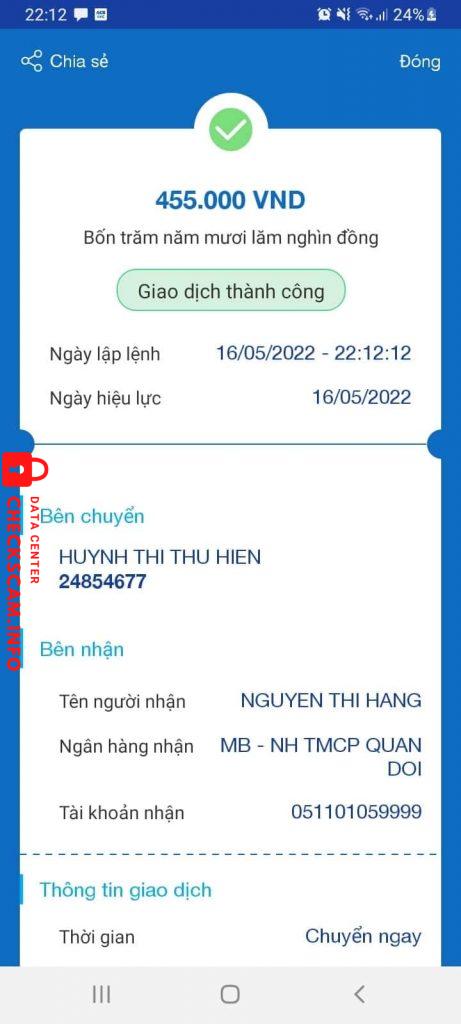 Evidence against Nguyễn thị hằng