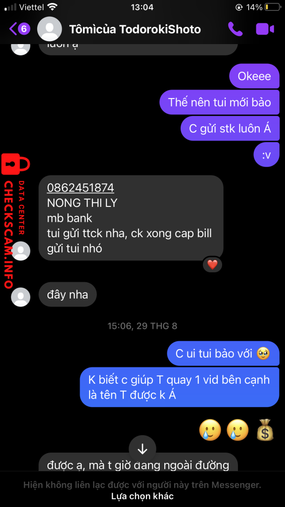Evidence against NONG THI LY