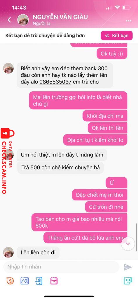 Evidence against Nguyễn Văn Giàu