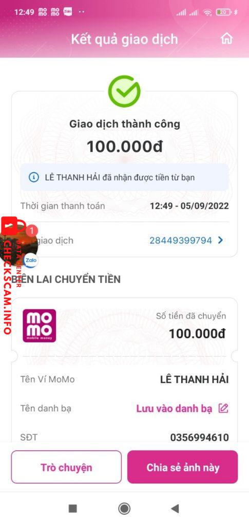 Evidence against LÊ THANH HẢI