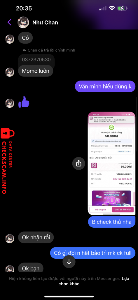 Evidence against Văn Minh Hiếu